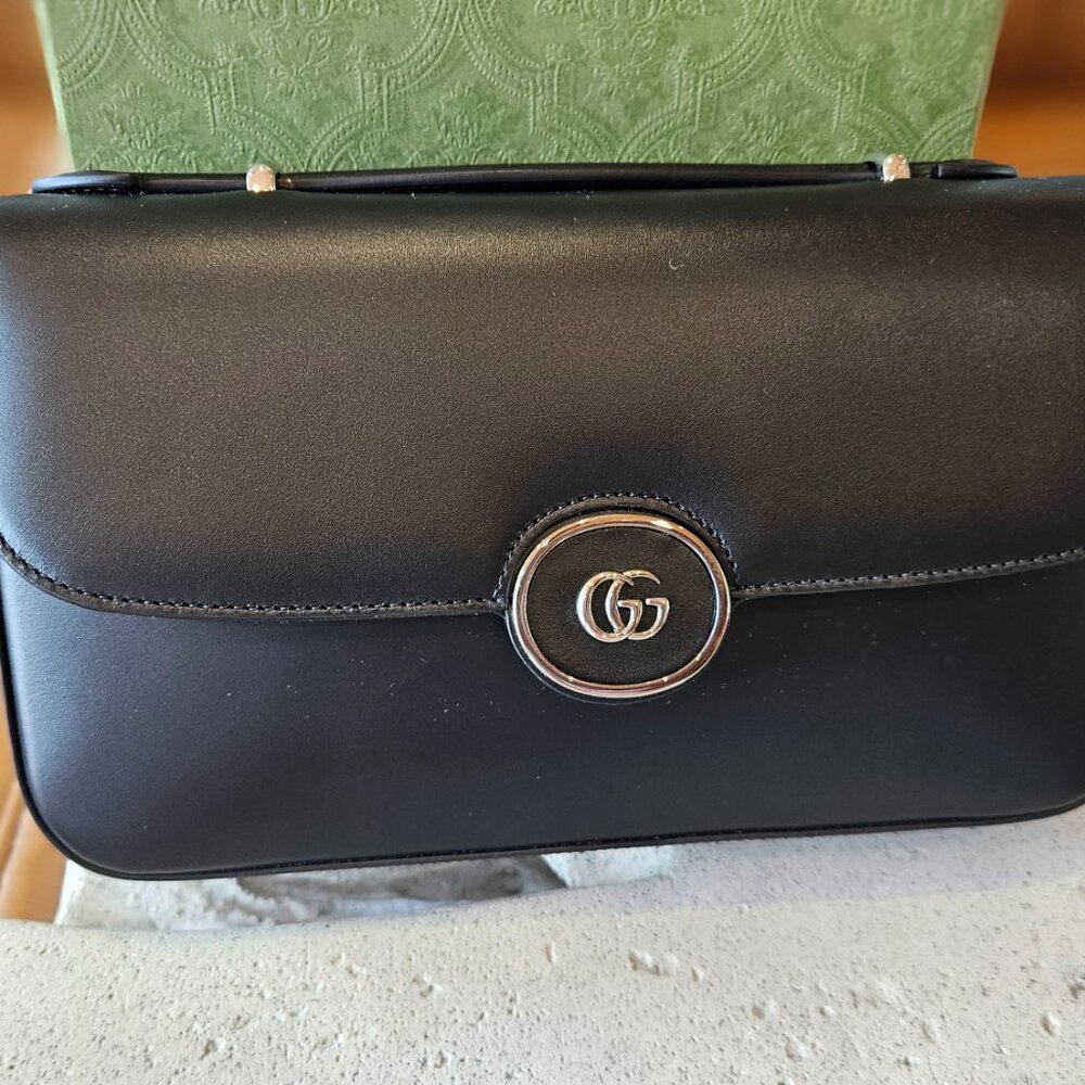 Petite GG mini shoulder bag  739722 AABSG 1000  U - Picture 2 of 11